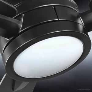A close up of a gorgeous lighting fixture from the Tybee Collection by Urban Ambiance featuring an UHP9040 Mid Century Modern Indoor Ceiling Fan, 13.1