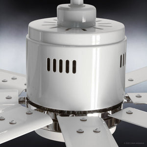 A close up of an Urban Ambiance Urban Loft Indoor / Outdoor Ceiling Fan, 16.8