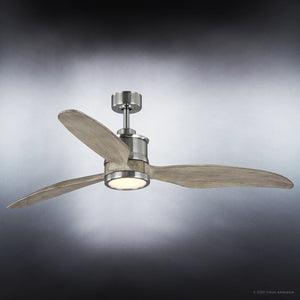 A beautiful, modern indoor ceiling fan from the Lewes Collection by Urban Ambiance.