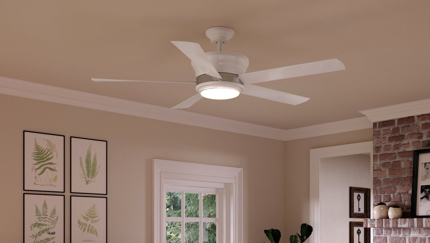 UHP9340 Modern Ceiling Fan 14.5''H x 48''W, Midnight Black Finish, Por –  Urban Ambiance