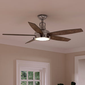 A Unique and Luxury UHP9140 Traditional Indoor Ceiling Fan with two blades in a room.