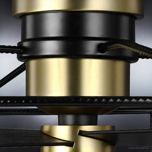 A beautiful close up of the UHP9150 Luxe Indoor Ceiling Fan, 15.3