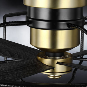 A close up of an UHP9150 Luxe Indoor Ceiling Fan, 15.3