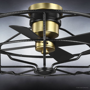 An Urban Ambiance UHP9150 Luxe Indoor Ceiling Fan, 15.3