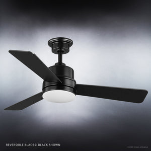 An Urban Ambiance UHP9220 Modern Indoor Ceiling Fan with a unique light, 15.6