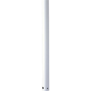 A gorgeous Urban Ambiance UHPFANDOWN48MW Ceiling Fan Downrod, 48'' L, in Matte White, on a white background.