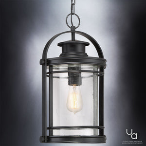 A gorgeous Urban Ambiance outdoor lighting fixture with a UQL1011 Mid-Century Modern Outdoor Pendant, 18