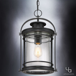 An Urban Ambiance unique lighting fixture with a clear glass shade.