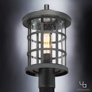 Close-up of the Urban Ambiance UQL1046 Craftsman Outdoor Post Light from the Vienna Collection, 17.25