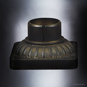 A beautiful Urban Ambiance UQL1182 Colonial Outdoor Pier Mount, 3.5"H x 6"W, Medieval Bronze Finish lighting fixture.