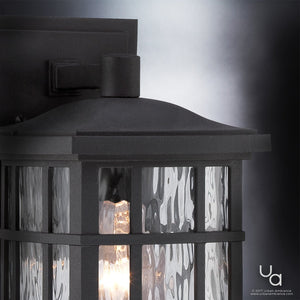 Close-up of the Urban Ambiance UQL1230 Craftsman Outdoor Wall Light from the Zurich Collection, 10.5
