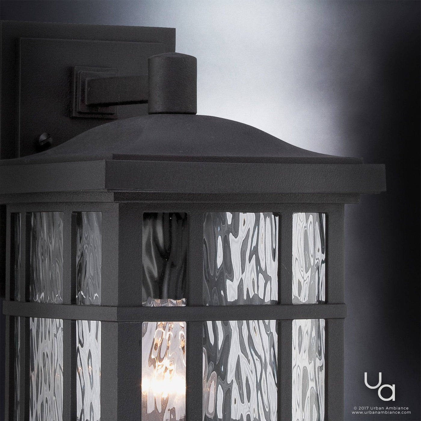 Urban Ambiance Luxury Craftsman Outdoor Ceiling Light, Small Size: 5.75 inchh x 12 inchw, with Tudor Style Elements, highly-detailed Design, High-end UQL1248