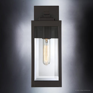 A luxury lighting fixture with a clear glass bulb.
