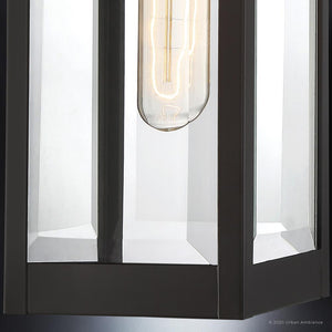 A unique outdoor lighting fixture with a UQL1350 Modern Farmhouse Outdoor Wall Light, 14.25