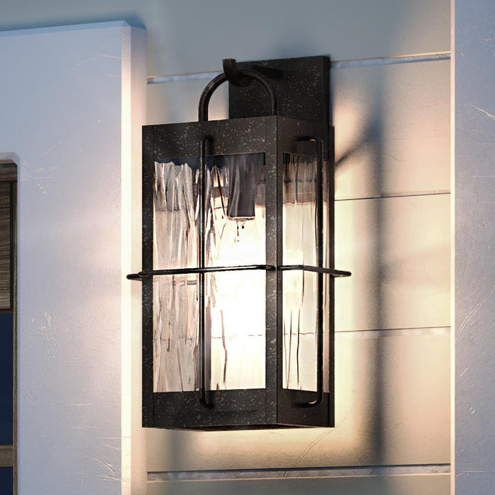 UQL1464 Ultilitarian Outdoor Wall Light, 14.25"H x 6.25"W, Urban Bronze Finish, Parma Collection