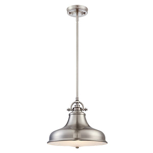 An Urban Ambiance luxury pendant lighting fixture from the Sonoma Collection with a white shade.