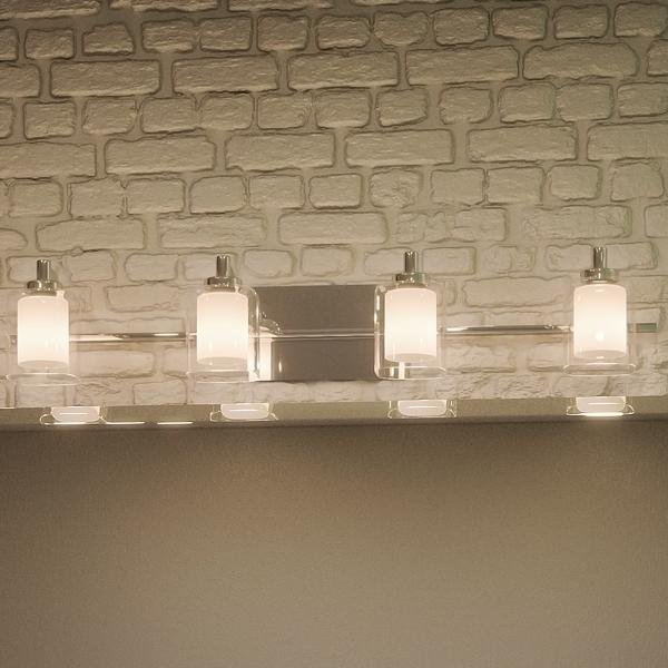 UQL2404 Modern Bathroom Vanity Light, 6"H x 29"W, Polished Chrome Finish, Napa Collection