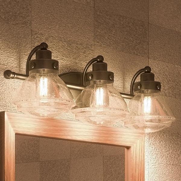 UQL2652 Transitional Bathroom Vanity Light, 8"H x 25"W, Bronze Finish, Brookline Collection