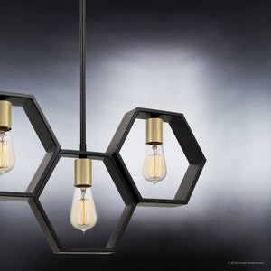 A unique Urban Ambiance UQL2771 Industrial Chandelier, 13