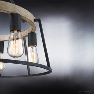 UQL2810 Industrial Chandelier, 24