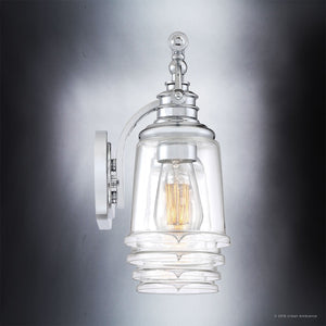 An Urban Ambiance lamp with a clear glass shade.