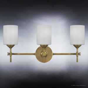 Three UQL3491 Mid-Century Modern Bath Vanity Light, 10