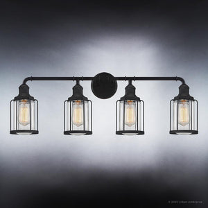 Four beautiful UQL3500 Industrial Chic lighting fixtures, 12