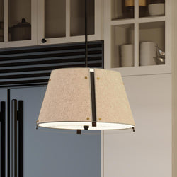 A beautiful UQL3590 Casual Chandelier in a kitchen.