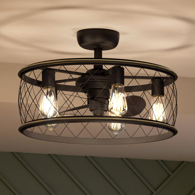 UQL9020 Minimalist Ceiling Fan 11.5''H x 19.75''W, Oil