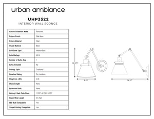 Urban ambience - UHP3322 Traditional Wall Light - a unique lighting fixture