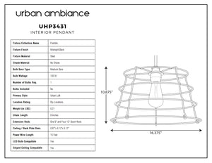 Beautiful urban loft pendant lamp.
