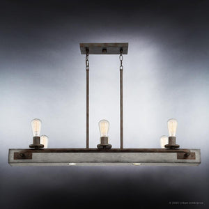 A luxury UQL3070 Utilitarian Chandelier, 9.25