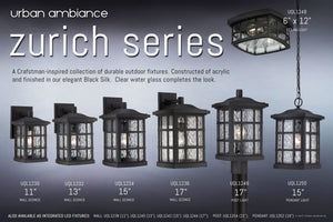 Urban Ambiance’s Zurich Collection showcases the UQL1236 Craftsman Outdoor Wall Light (17