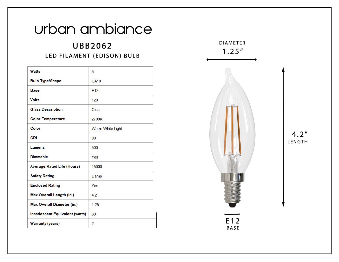Type a max 60w incandescent bulb cheap