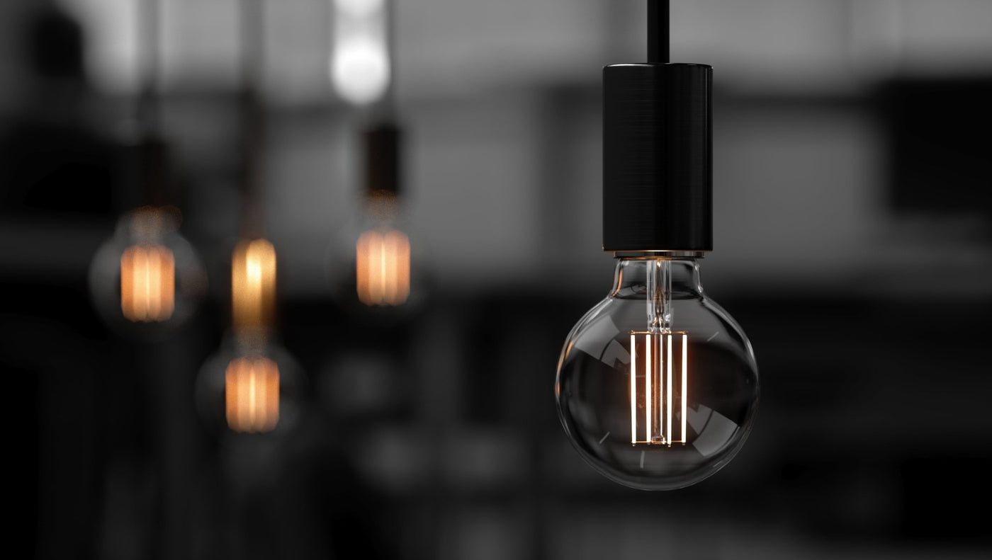 Exposed edison bulb on sale
