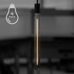 A unique lighting fixture with an Urban Ambiance black pendant light and four beautiful UBB2155 Luxury LED Bulbs, 40W Equivalent.
