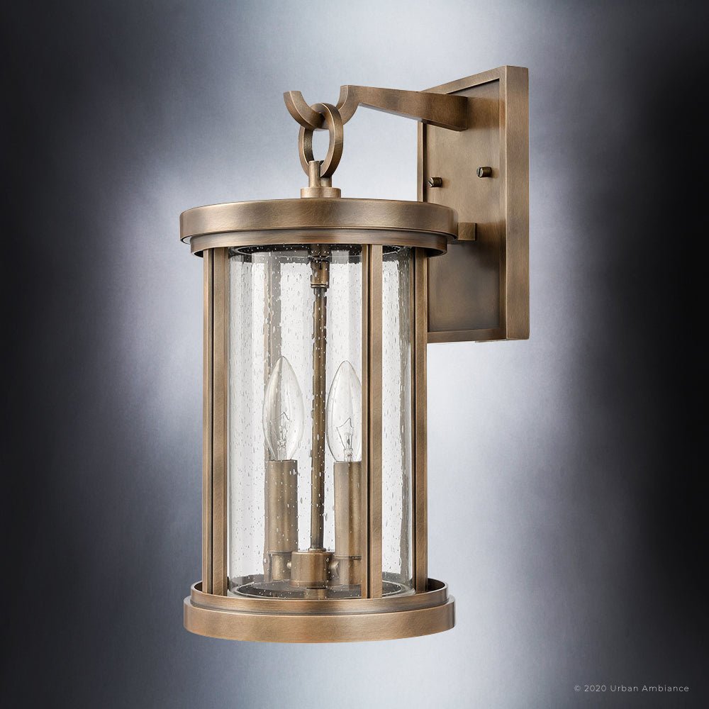 UEX1046 Nautical Outdoor Wall Sconce 16''H x 8''W, Antique Brass Finis –  Urban Ambiance