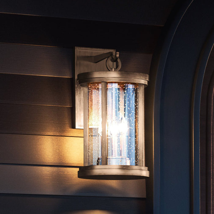 UEX1047 Nautical Outdoor Wall Sconce 18''H x 10''W, Antique Brass Finish, Rockland Collection