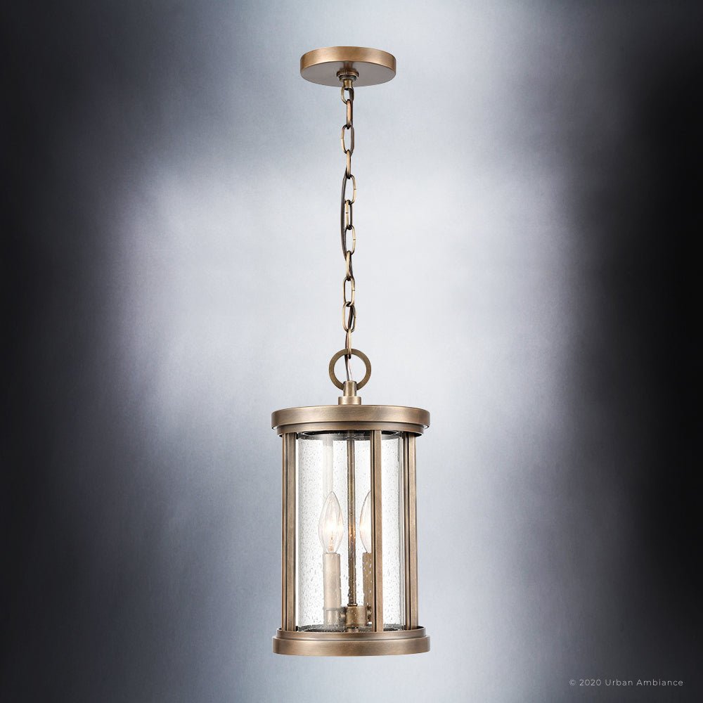 UEX1048 Nautical Outdoor Pendant 15''H x 8''W, Antique Brass Finish, R –  Urban Ambiance