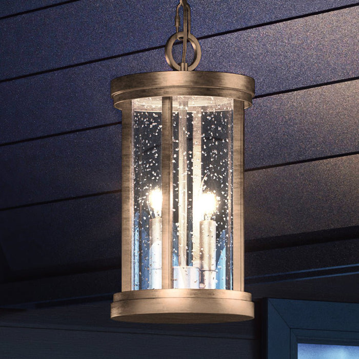 UEX1048 Nautical Outdoor Pendant 15''H x 8''W, Antique Brass Finish, Rockland Collection