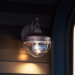 A unique lighting fixture, the Urban Ambiance UEX1050 Nautical Outdoor Wall Sconce 10''H x 8''W in Oil Rubbed Bronze Finish from the Telluride