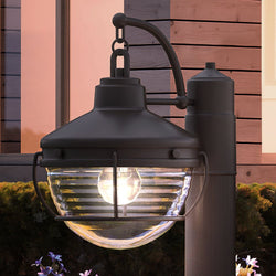 Urban Ambiance - Post Light - UEX1054 Nautical Post Light 12''H x 9''W, Oil Rubbed Bronze Finish, Telluride Collection -