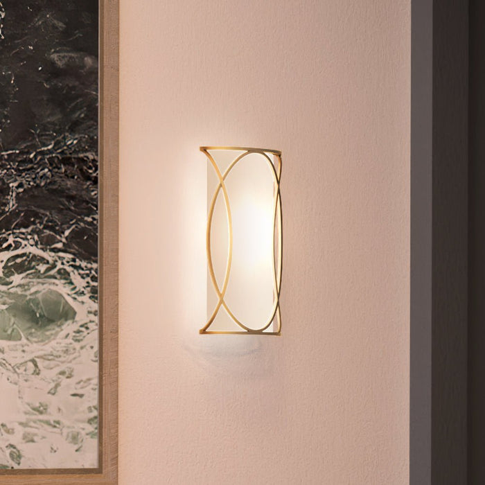 UEX2033 Cosmopolitan Wall Sconce 15''H x 9''W, Matte Gold Finish, Corvallis Collection