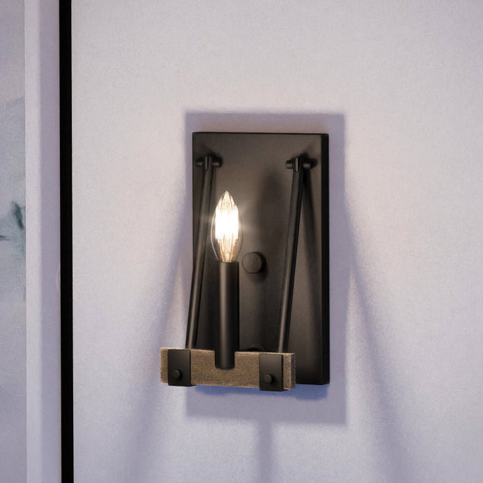 UEX2117 New Traditional Wall Sconce 9''H x 5''W, Oil Rubbed Bronze Finish, Artesia Collection
