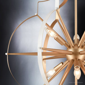 UEX2151 Mid-Century Modern Chandelier 31''H x 26''W, Olde