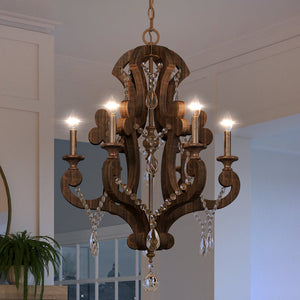 A unique lighting fixture, the Urban Ambiance UEX2250 Moraccan Chandelier 40''H x 28''W with a dark bronze finish from the Medford Collection, adds ambiance