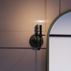 A luxury lighting fixture, the UEX2265 Cottagecore Wall Sconce with a mirror on it, from the Urban Ambiance brand.