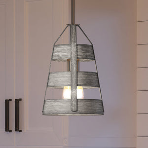 An Urban Ambiance UEX2291 Modern Farmhouse Pendant lighting fixture hanging over a kitchen counter.