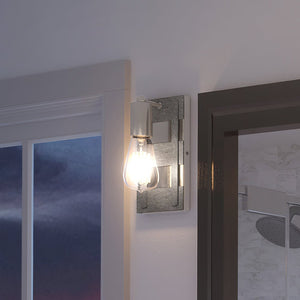 An image of a gorgeous bathroom with a UEX2295 Modern Farmhouse Wall Sconce 9''H x 5''W lighting fixture by Urban Ambiance.