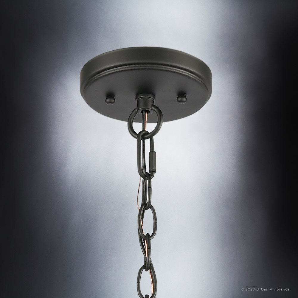 UEX2380 Luxe Industrial Chandelier 24''H x 24''W, Matte